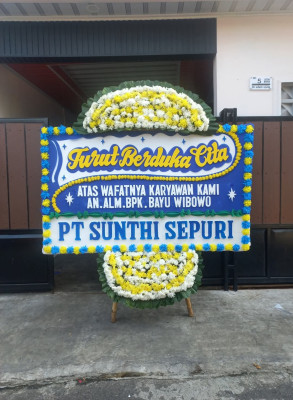 Papan Bunga Duka di Sukaresik